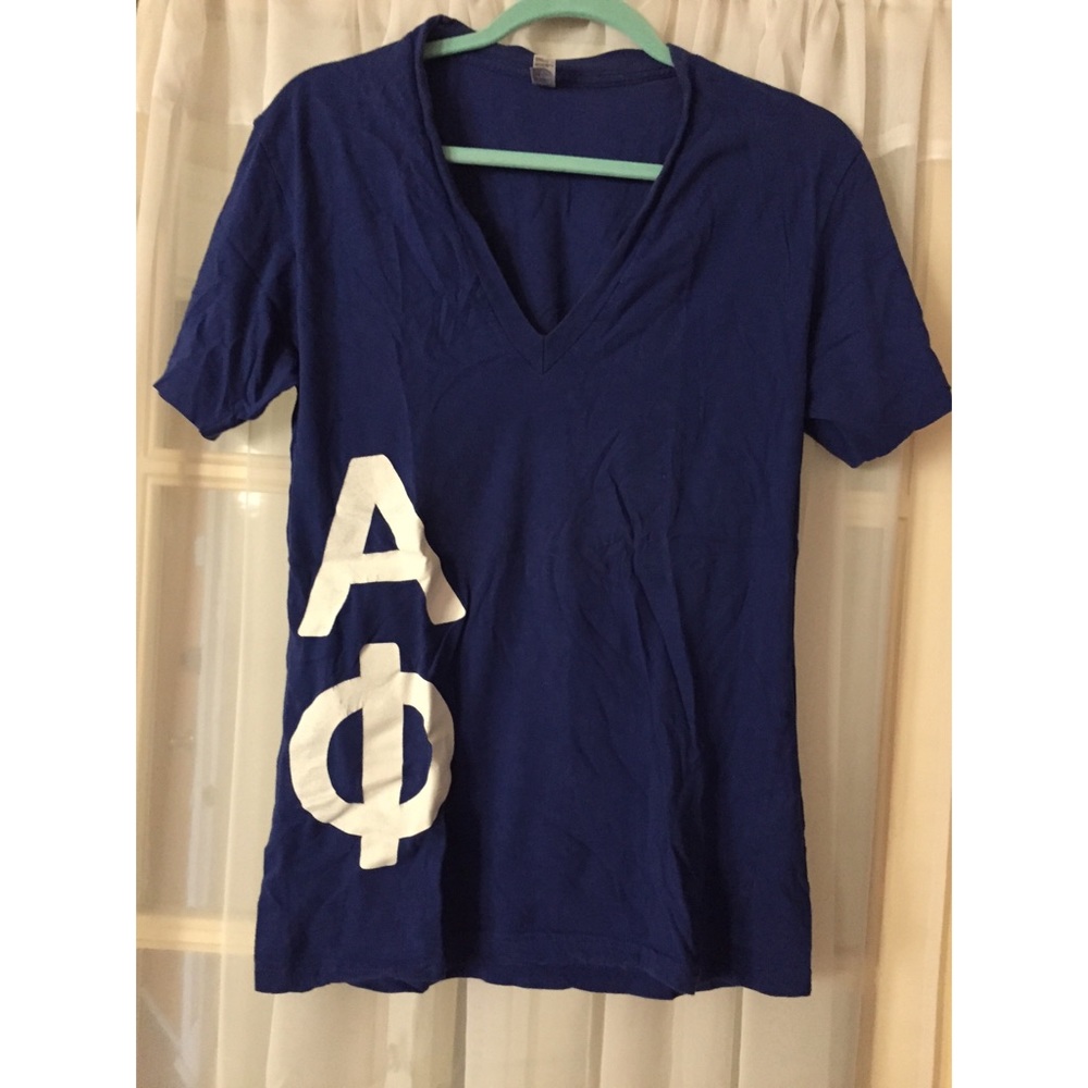 Alpha phi American apparel royal blue vneck